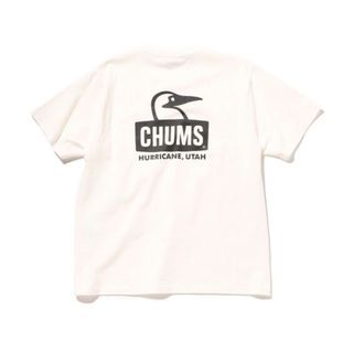 チャムス(CHUMS)のチャムス  ブービーフェイス バックプリント Tシャツ (ホワイト)サイズ L(Tシャツ/カットソー(半袖/袖なし))