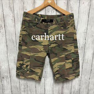 Carhartt カーハート　迷彩　厚手　カーゴパンツ　ハーフパンツ　32