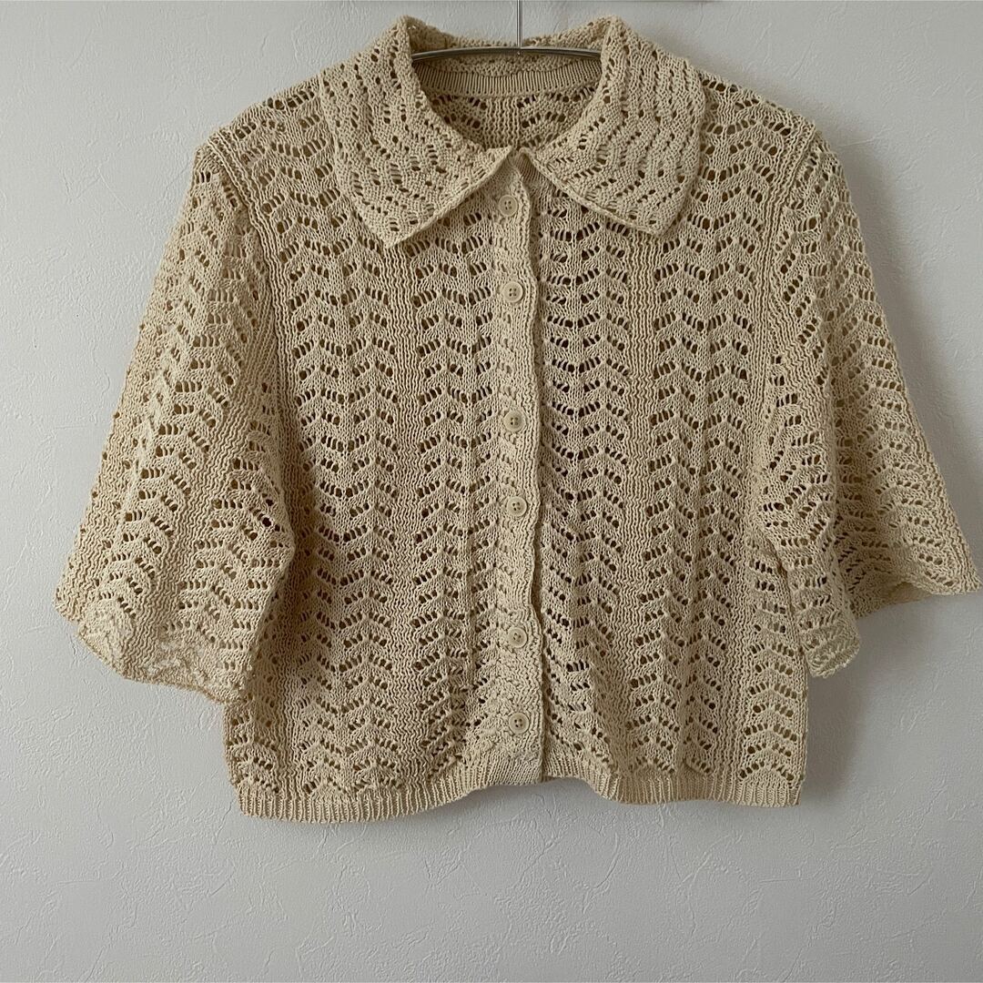 TODAYFUL  Lace knit shirt レースニットシャツ