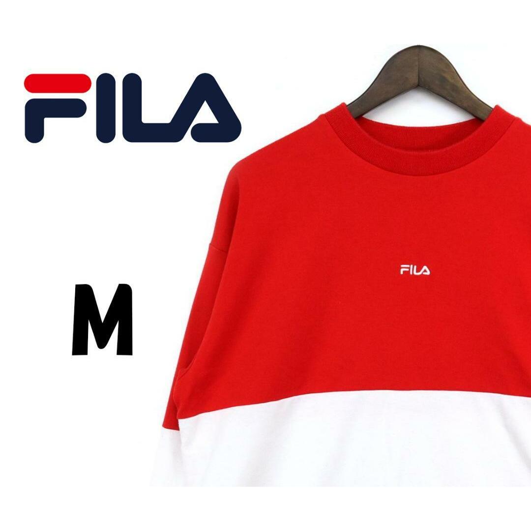 FILA(フィラ)のフィラ　トレーナー　スウェット　トリコロール　M　F00168 メンズのトップス(スウェット)の商品写真