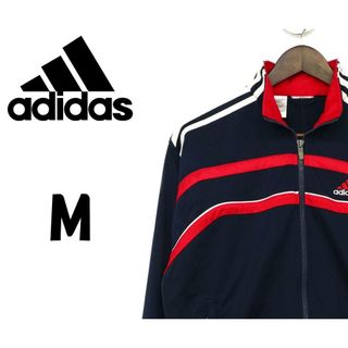 アディダス(adidas)のアディダス　ジャージジャケット　ネイビー/レッド　F00153(ジャケット/上着)