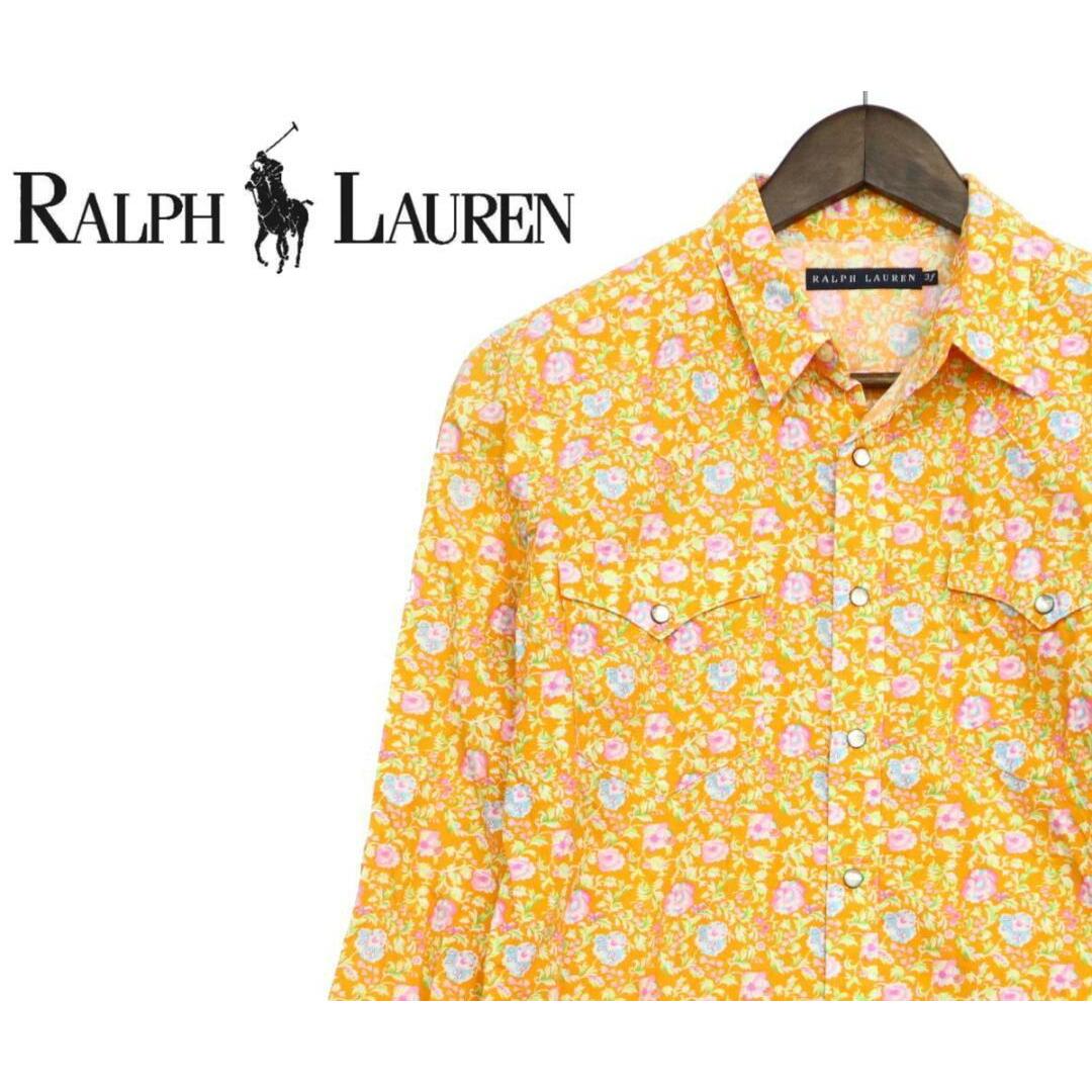 Ralph Lauren(ラルフローレン)のラルフローレン　花柄シャツ　イエロー　F00113 メンズのトップス(シャツ)の商品写真