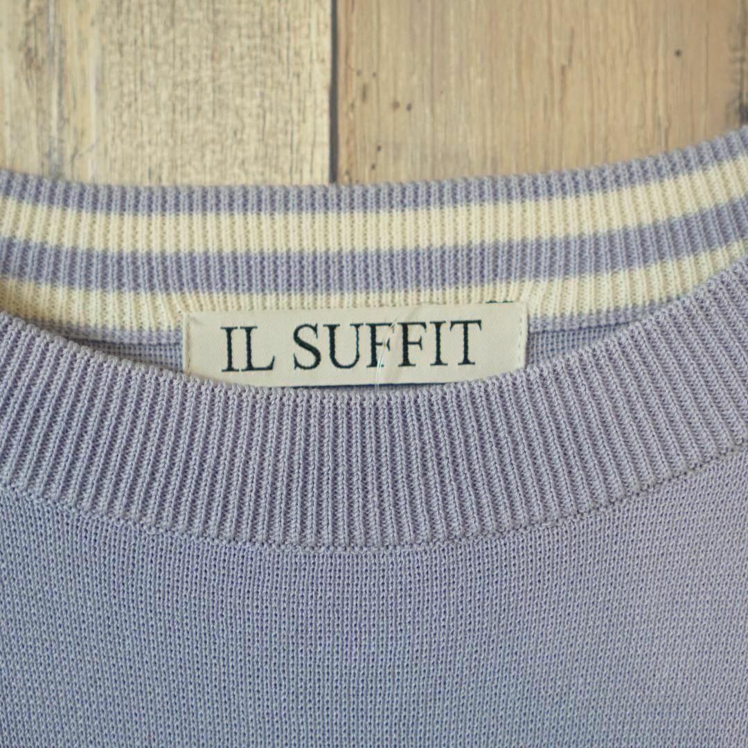 IL SUFFIT クルーネックサイドリボン付きカットソー ラベンダー42 レディースのトップス(Tシャツ(長袖/七分))の商品写真