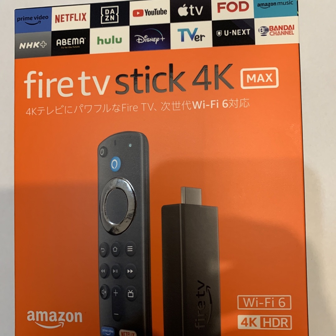 Amazon(アマゾン)のfite tv stick 4k MAX 新品未開封 スマホ/家電/カメラのテレビ/映像機器(その他)の商品写真