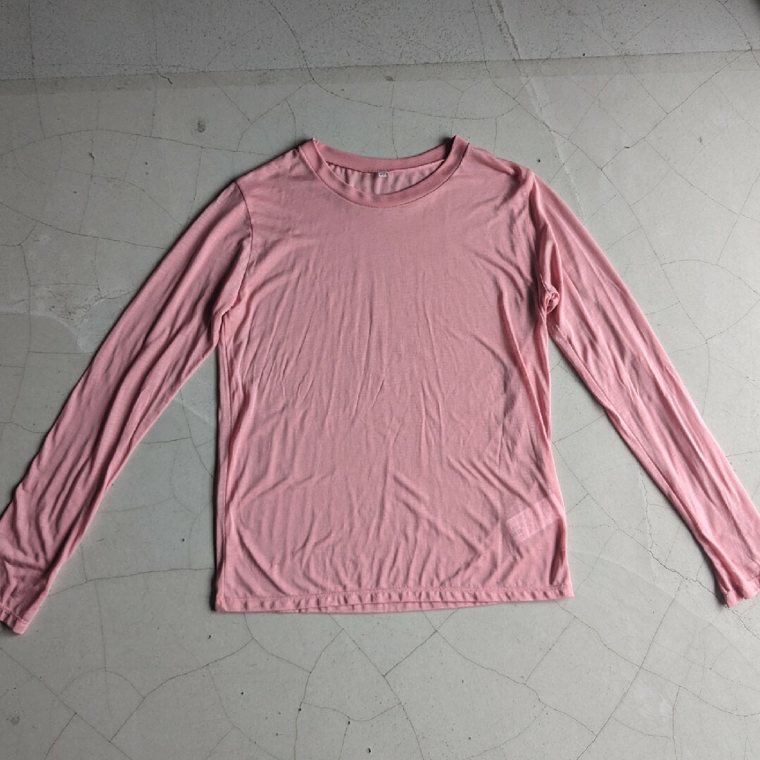 EMILY WEEK(エミリーウィーク)のBaserange ベースレンジ LONG SLEEVE TEE ピンク メンズのトップス(Tシャツ/カットソー(七分/長袖))の商品写真