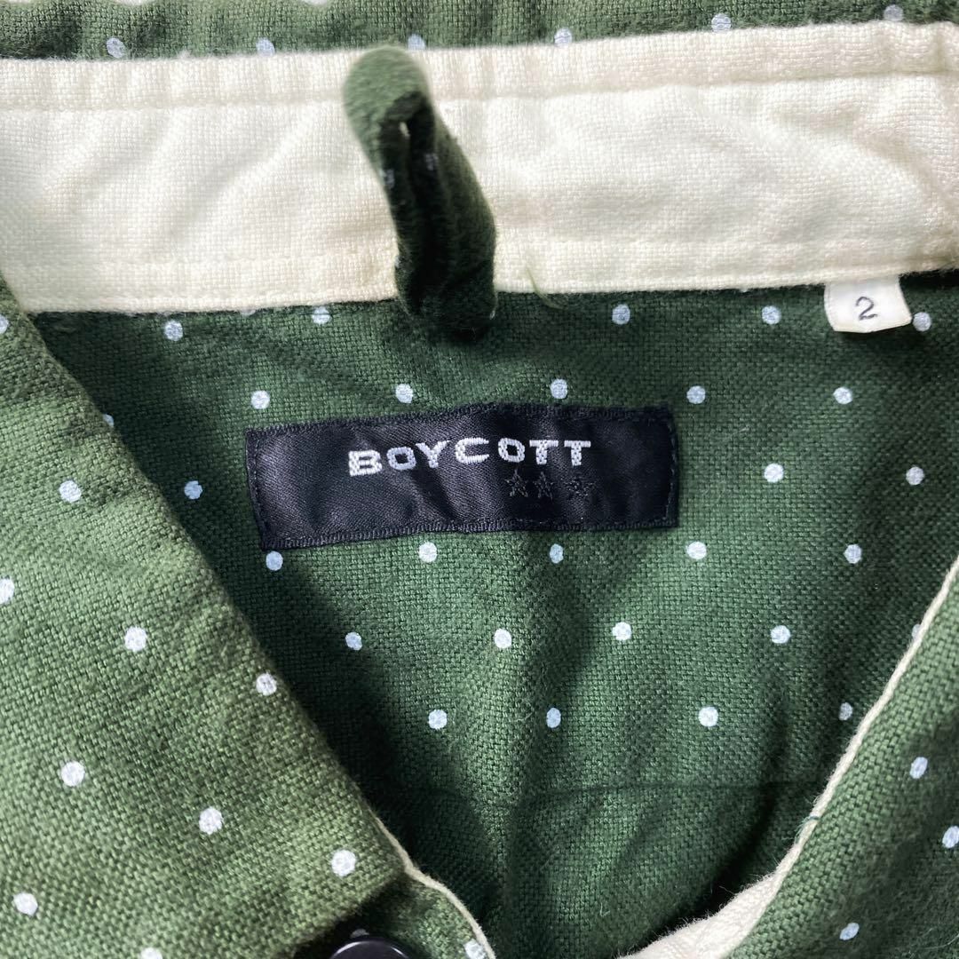 BOYCOTT(ボイコット)のボイコット【BOYCOTT】ドット柄　綿シャツ レディースのトップス(シャツ/ブラウス(長袖/七分))の商品写真