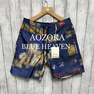 アオゾラ(aozora)の未使用タグ付き！AOZORA BLUE HEAVEN 転写プリントショートパンツ(ショートパンツ)