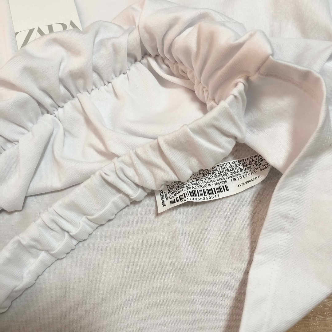 ZARA(ザラ)の新品♡ZARA 大人気　店舗オンライン完売！ストレッチヘムTシャツ　バルーンT レディースのトップス(Tシャツ(半袖/袖なし))の商品写真