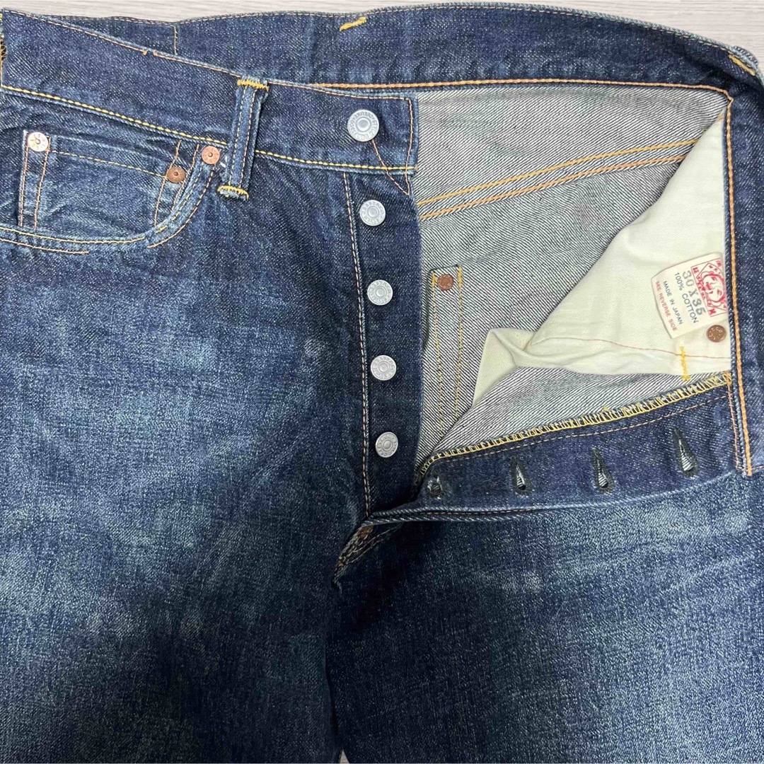 EVISU - EVISU 2001 黄色カモメセルビッチミドルデニム!日本製 EVISU - EVISU 2001 黄色カモメセルビッチミドルデニム!日本製
