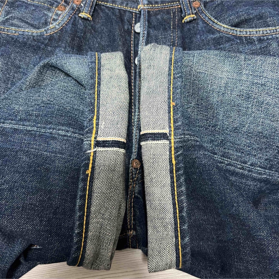 EVISU - EVISU 2001 黄色カモメセルビッチミドルデニム!日本製 EVISU - EVISU 2001 黄色カモメセルビッチミドルデニム!日本製