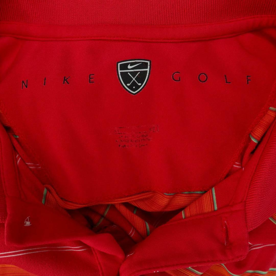 NIKE(ナイキ)のナイキゴルフ　ポロシャツ　赤/オレンジ　XL　F00108 メンズのトップス(ポロシャツ)の商品写真