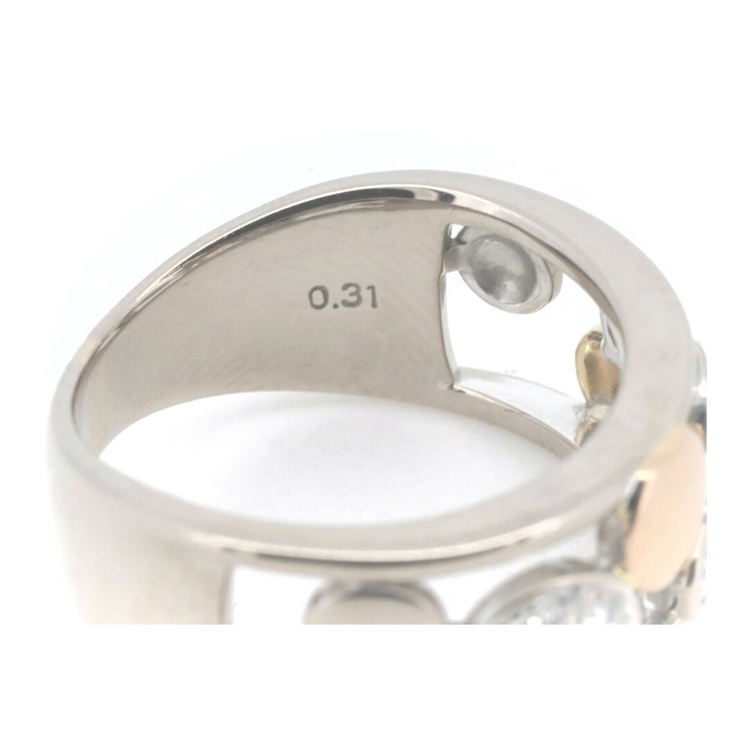 （新品仕上げ済）タサキ TASAKI 田崎 ダイヤ リング 指輪 約10号 PT950 プラチナ × ダイヤ 3石 0.36ct 証明書 鑑定書 8546
