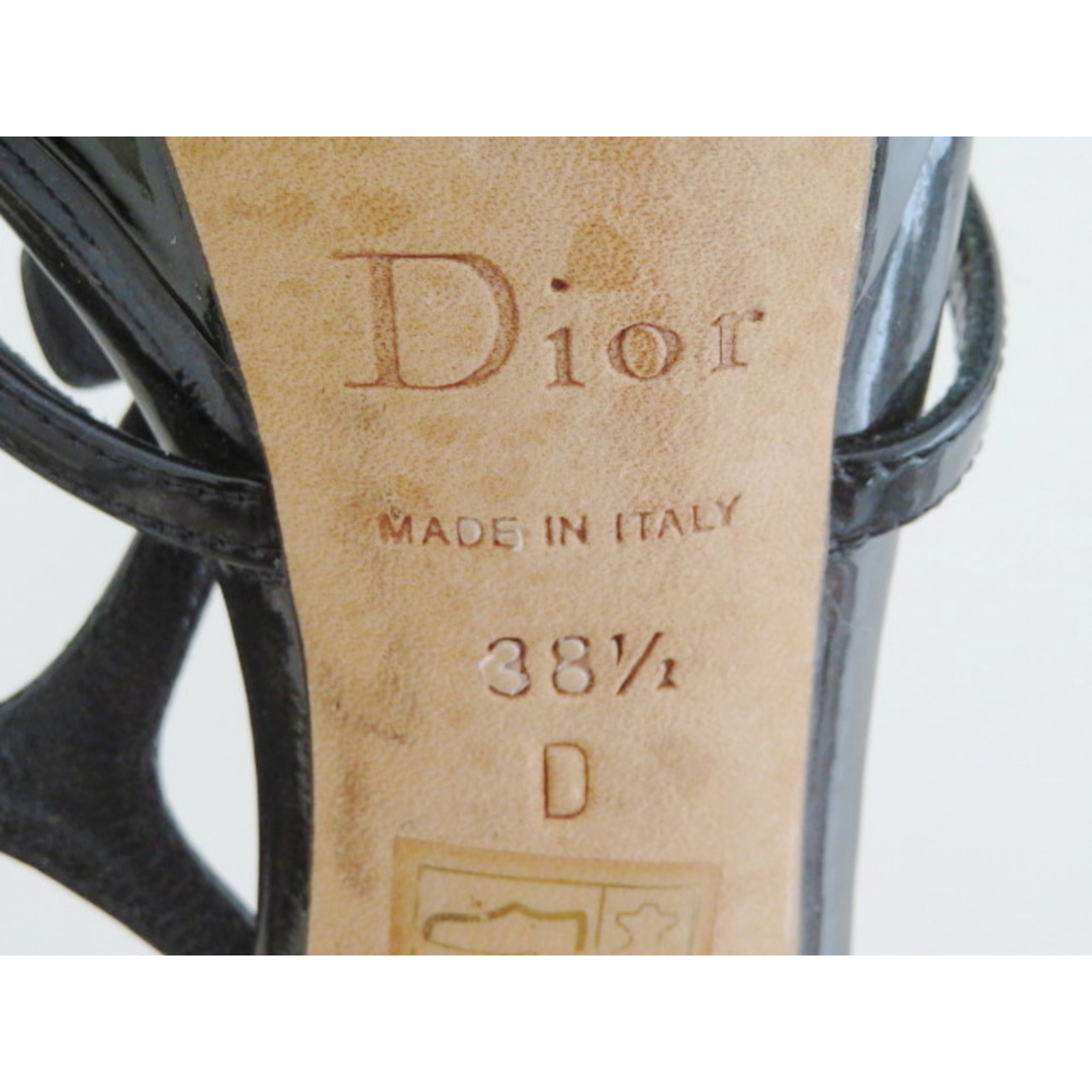 S07 Dior フラワーモチーフ バックストラップ ハイヒール サンダル