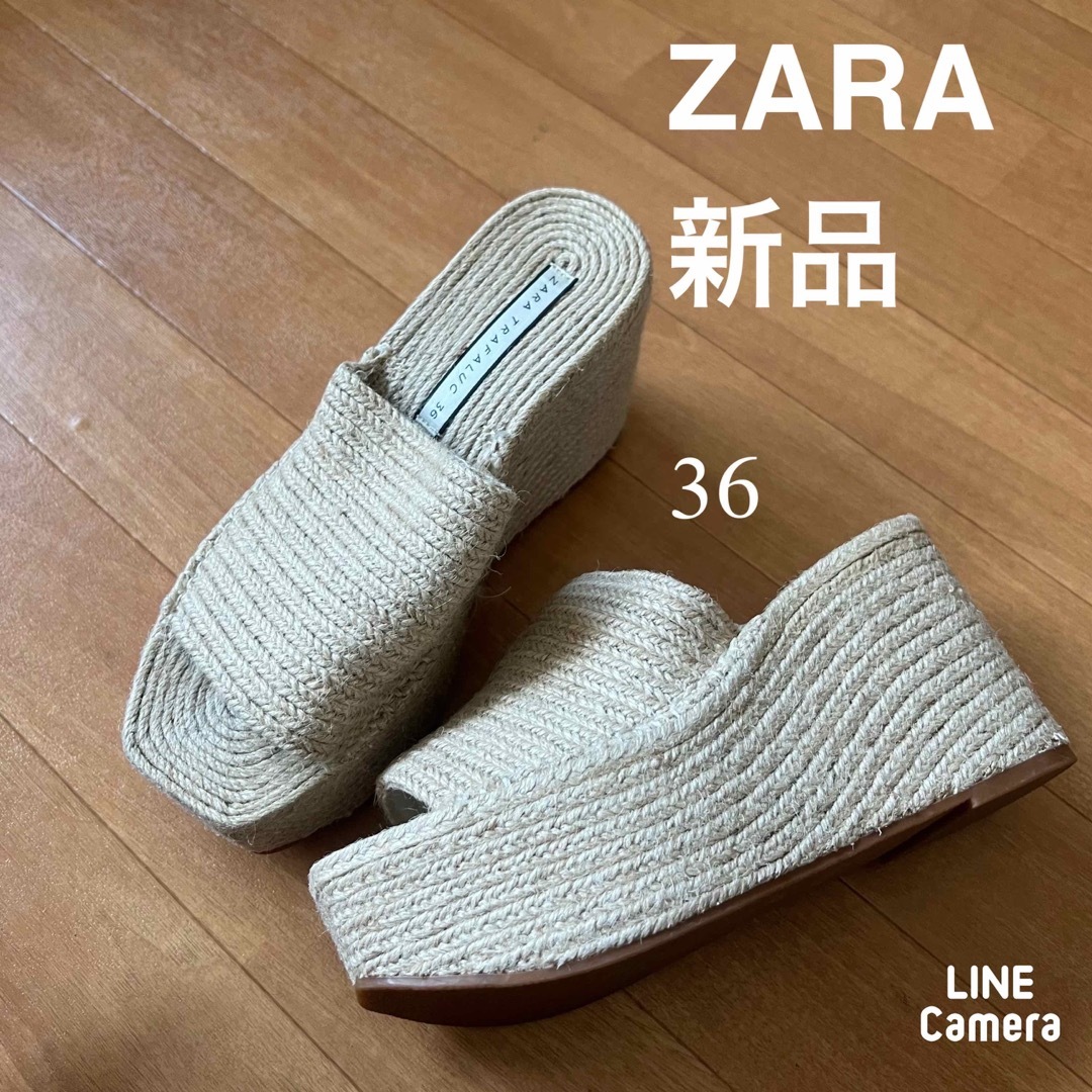 ZARA(ザラ)のZARA ザラ　ミュール　新品　36 レディースの靴/シューズ(ミュール)の商品写真