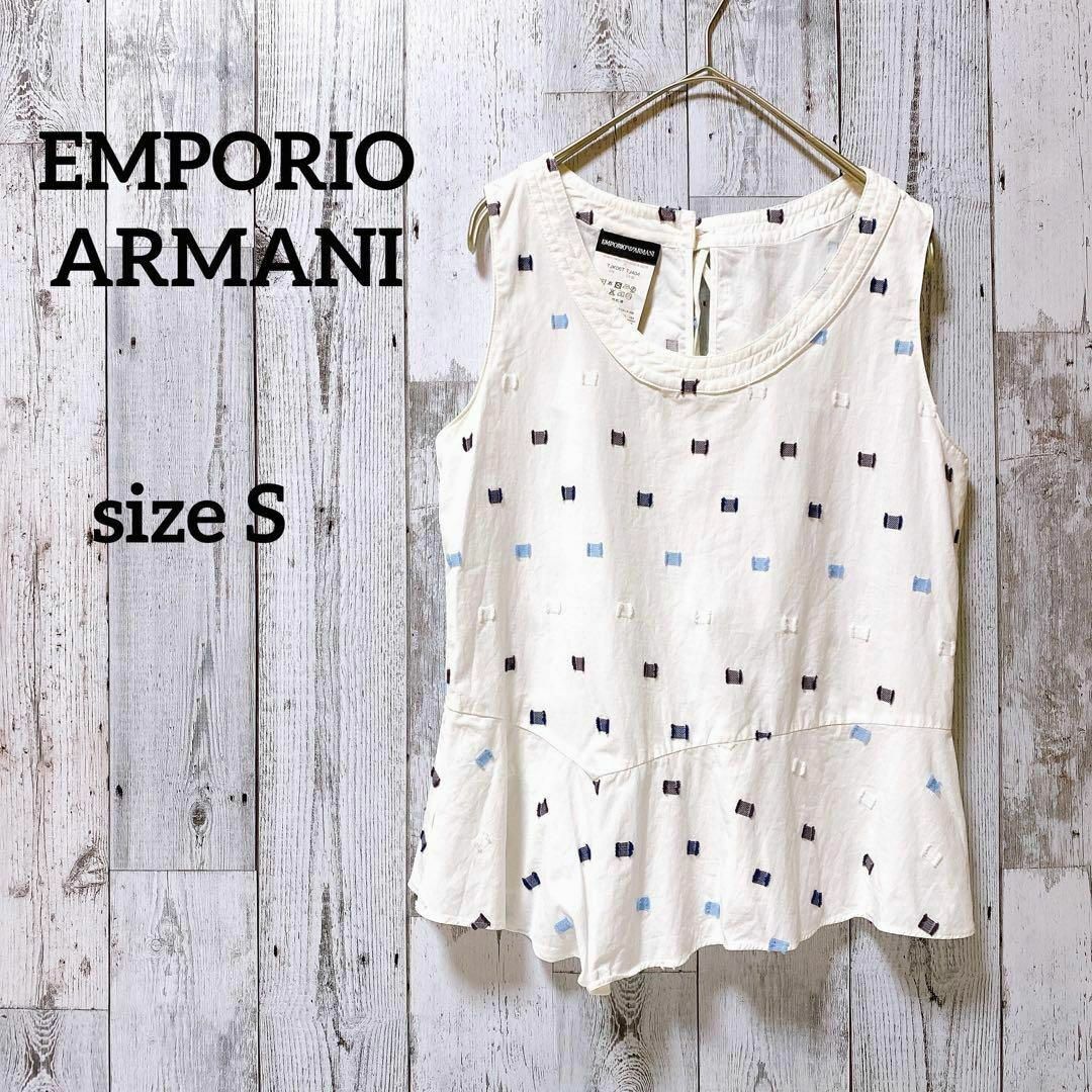 EMPORIO ARMANI エンポリオアルマーニ ハート柄シフォントップス