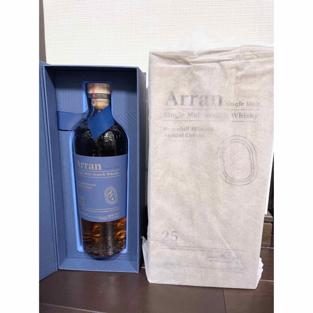 アラン21年と25年の2本セット　Arran  シングルモルト ウィスキー 食品/飲料/酒の酒(ウイスキー)の商品写真