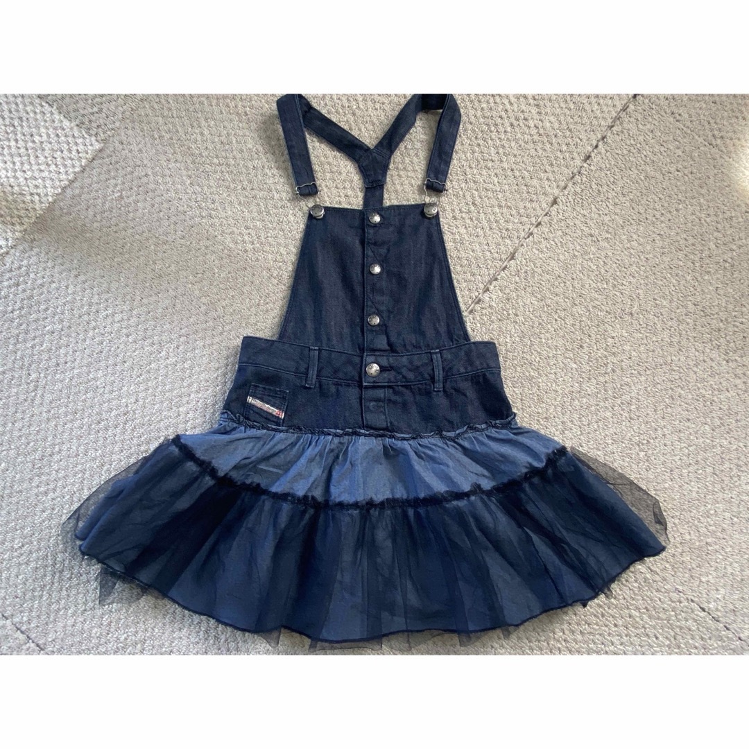 DIESEL(ディーゼル)のDIESEL キッズ　ジャンパースカート　フリル　8y キッズ/ベビー/マタニティのキッズ服女の子用(90cm~)(スカート)の商品写真