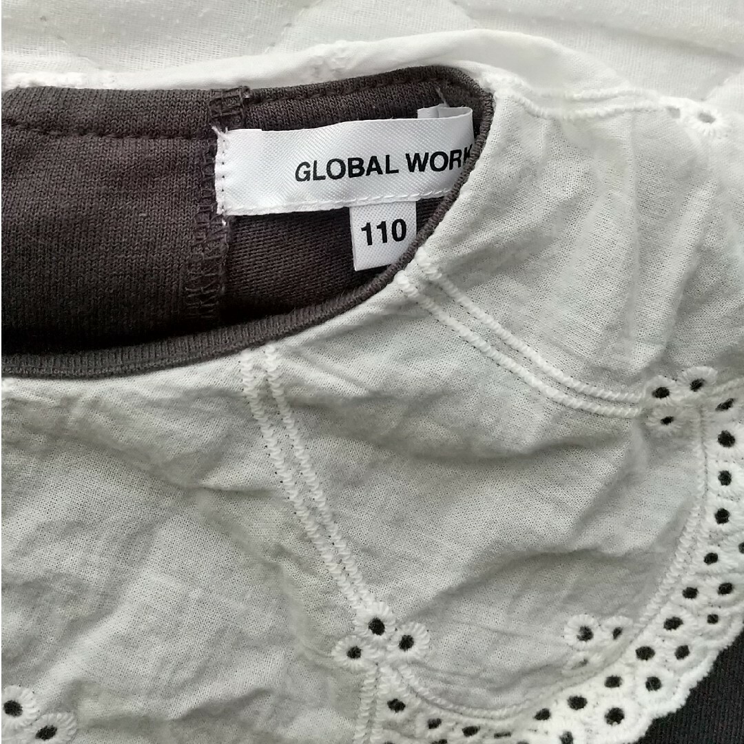 GLOBAL WORK(グローバルワーク)のグローバルワーク BIGカラーフリルT5分袖 キッズ/ベビー/マタニティのキッズ服男の子用(90cm~)(Tシャツ/カットソー)の商品写真