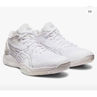 アシックス(asics)のASICS ゲルバースト27 ミッド ホワイト(バスケットボール)