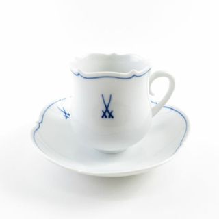 美品 MEISSEN マイセン ホワイトマイセン(VIP) コーヒーカップ