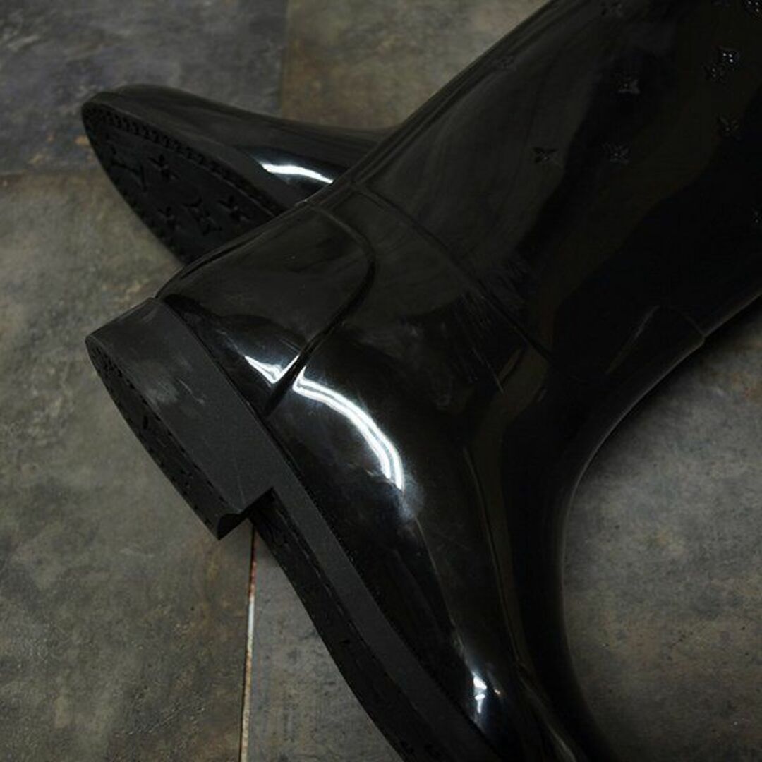 ルイ ヴィトン ドロップス・ラインレイン ロングブーツ◇長靴・37サイズ　美品ブーツ
