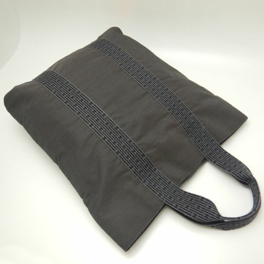 エルメス カバス トートバッグ エールライン ナイロン グレー