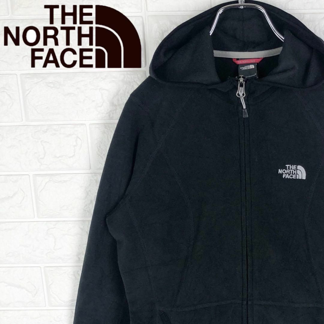 THE NORTH FACE(ザノースフェイス)のザノースフェイス パーカー フリース アウトドア 刺繍ワンポイントロゴ 90s レディースのジャケット/アウター(ブルゾン)の商品写真