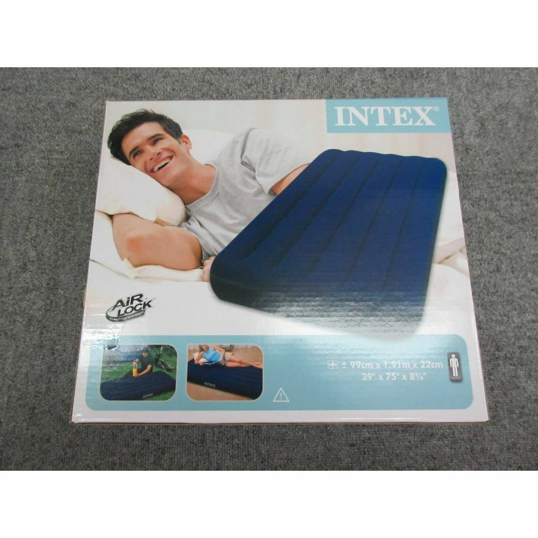 INTEX エアーベット シングルサイズ 送料込み スポーツ/アウトドアのアウトドア(寝袋/寝具)の商品写真