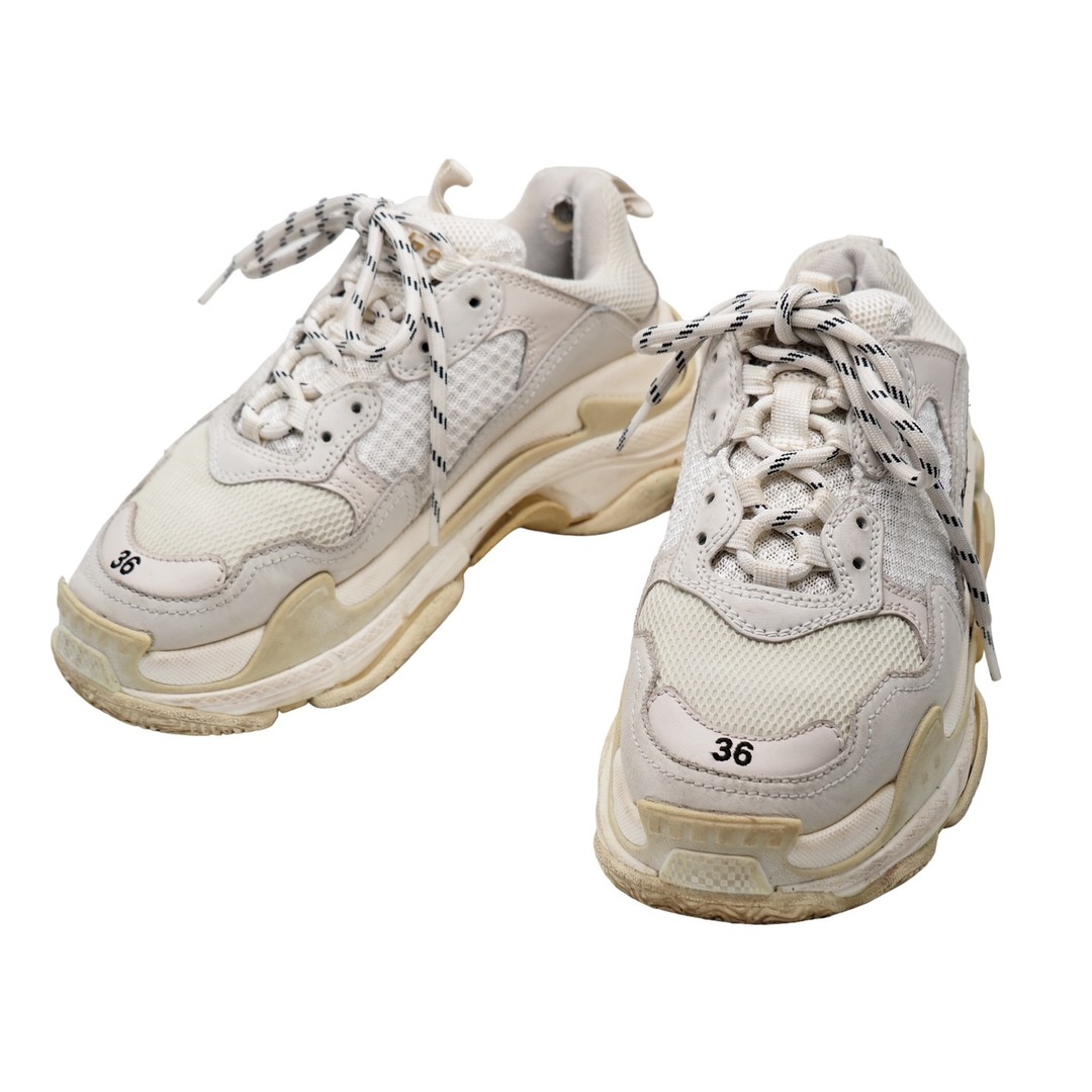 BALENCIAGA バレンシアガ スニーカー triple s トリプルS レディース ホワイト サイズ36 美品 中古 52136 |  フリマアプリ ラクマ