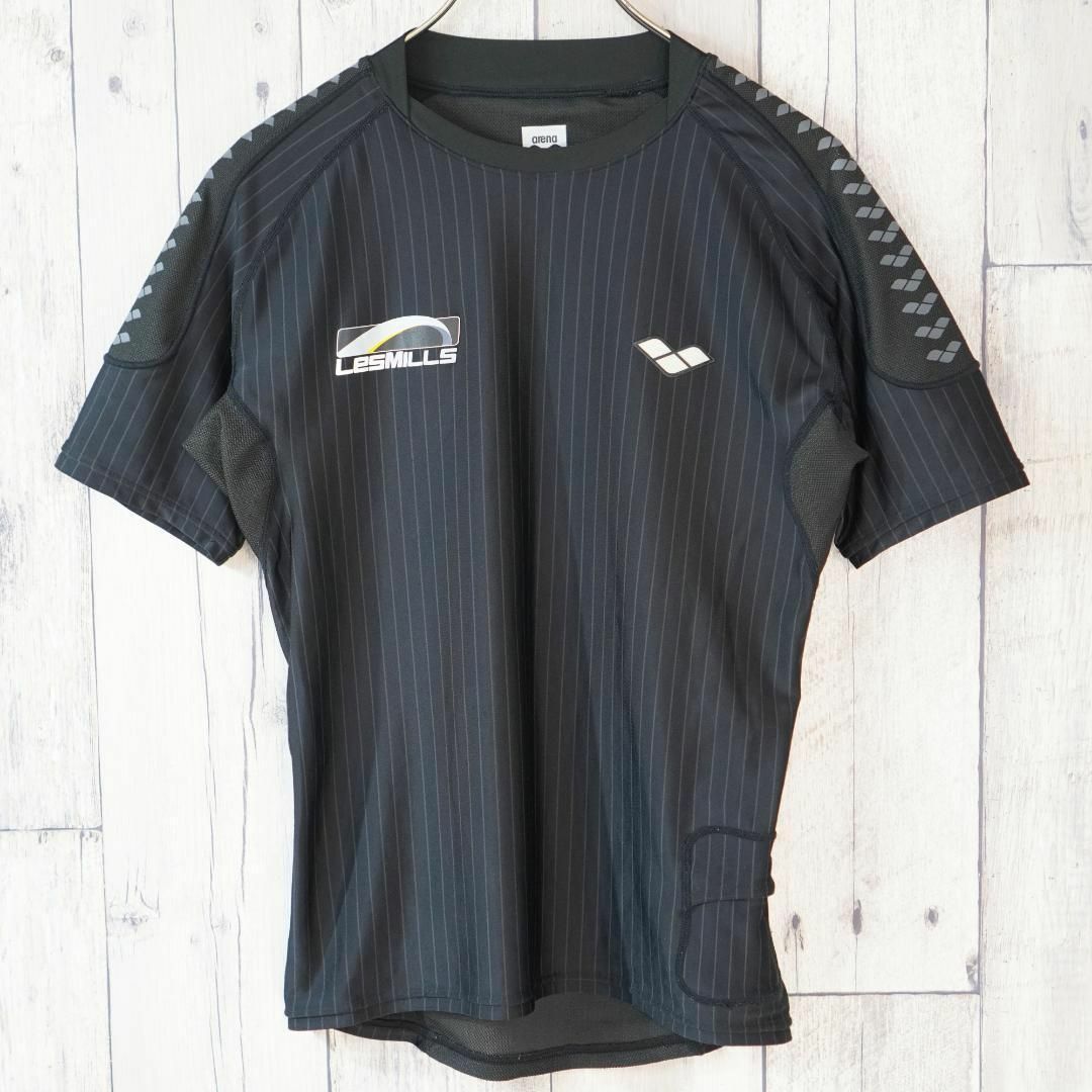 DESCENTE(デサント)のDESCENTE スポーツ トレーニング用半袖Tシャツ 後ろメッシュ 黒M レディースのトップス(Tシャツ(半袖/袖なし))の商品写真