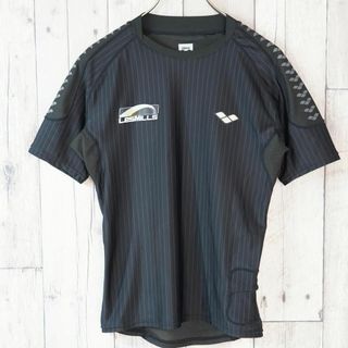 デサント(DESCENTE)のDESCENTE スポーツ トレーニング用半袖Tシャツ 後ろメッシュ 黒M(Tシャツ(半袖/袖なし))