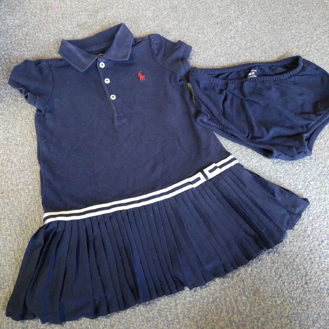 Ralph Lauren(ラルフローレン)のラルフローレン 半袖ワンピース 18m キッズ/ベビー/マタニティのキッズ服女の子用(90cm~)(ワンピース)の商品写真