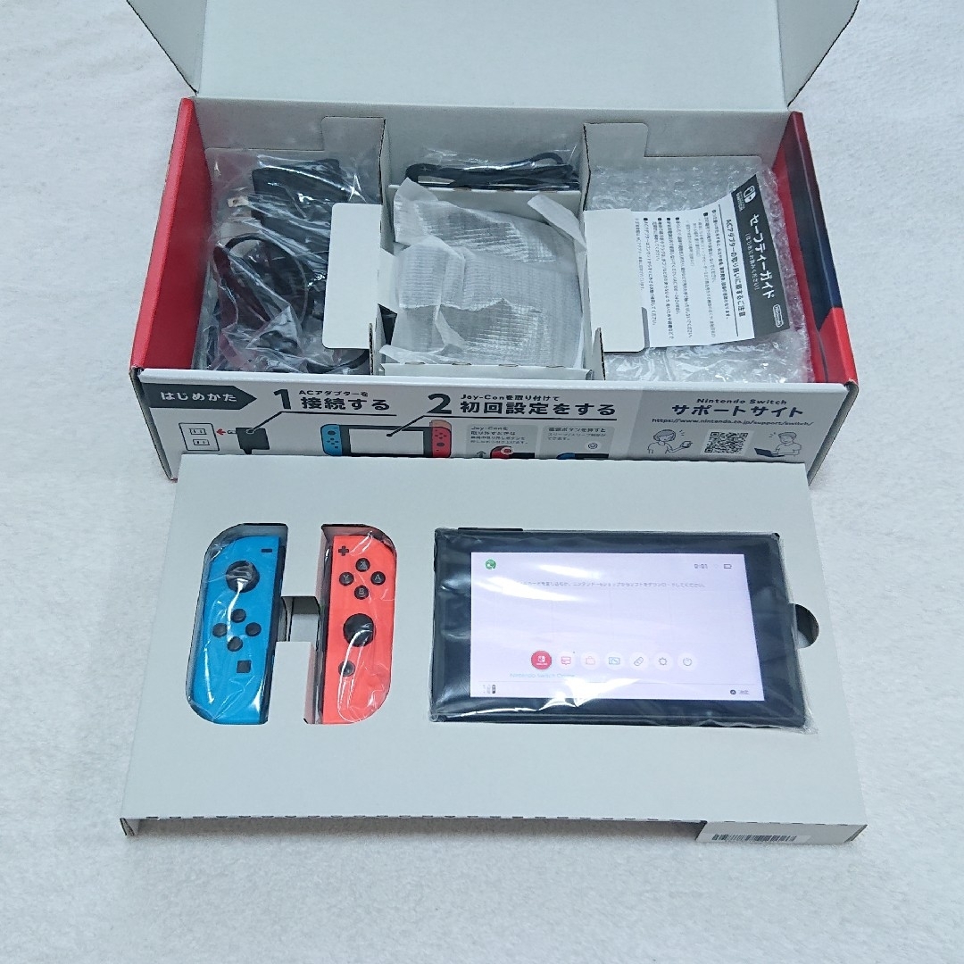 Switch 本体 バッテリー強化モデル ネオンの通販 by はーげんだっつ ...