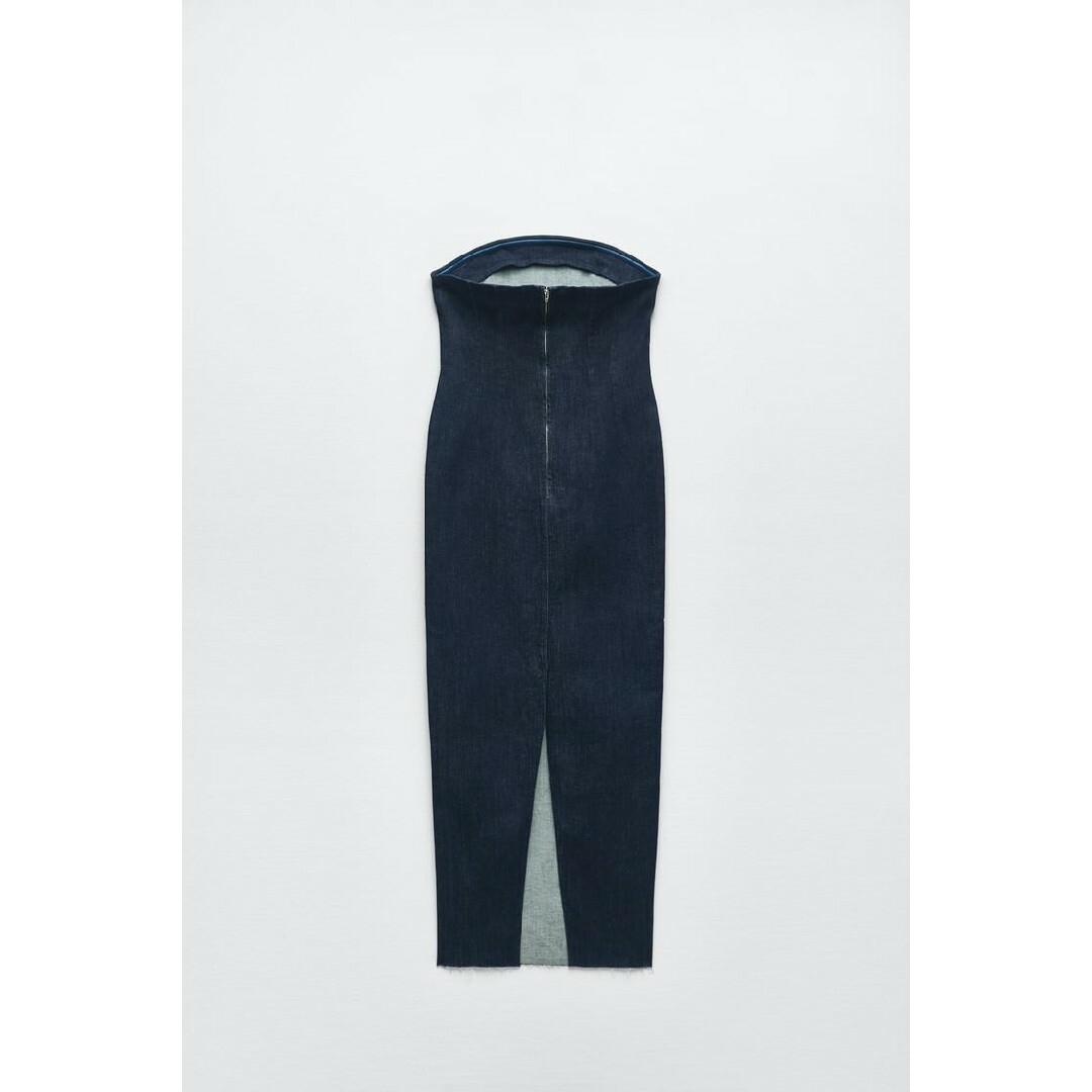 ZARA - ZARA ZW テーラード デニムワンピース Sサイズ デニムの ZARA - ZARA ZW テーラード デニムワンピース Sサイズ デニムの