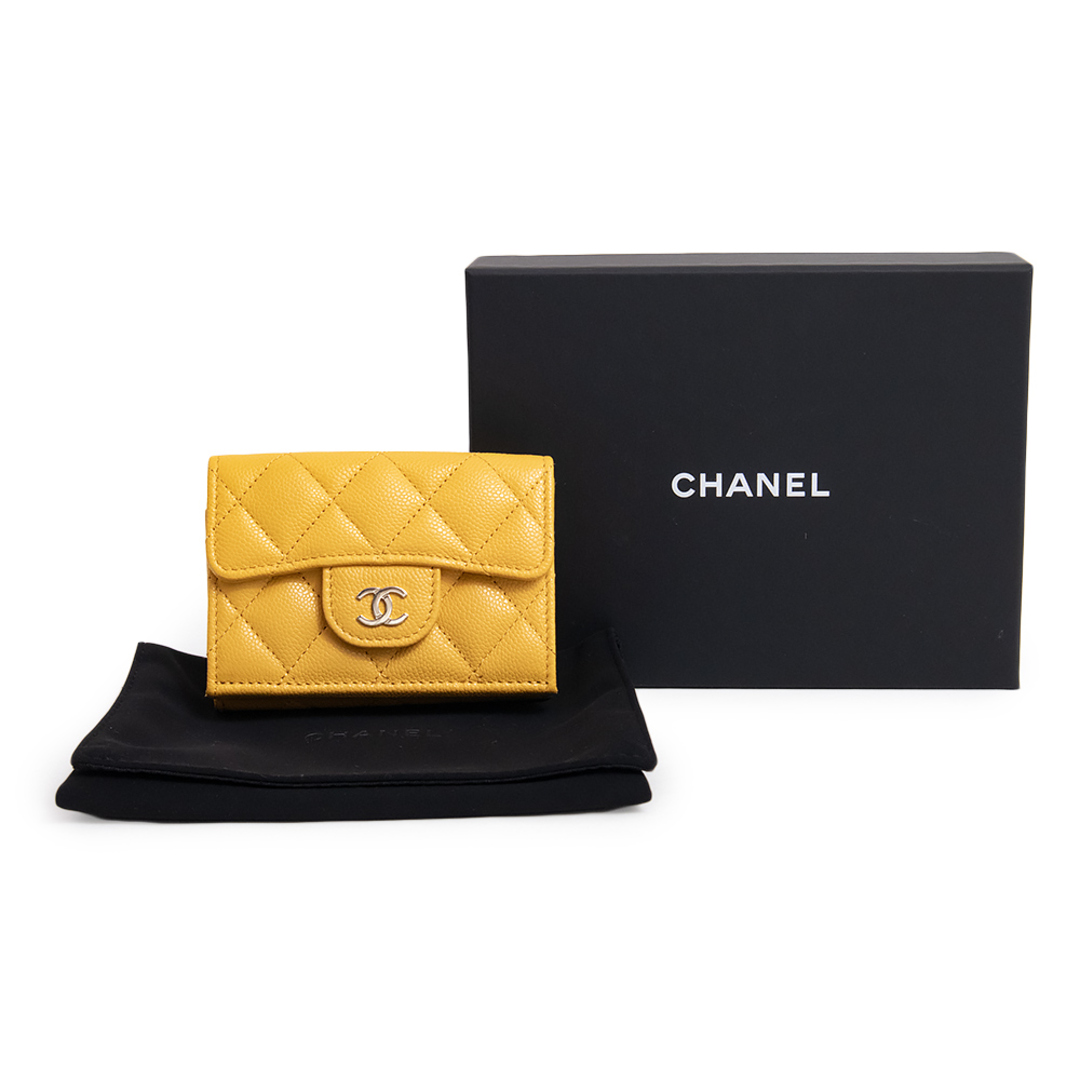 新品　CHANEL シャネル  三つ折り財布　キャビアスキン　新品未使用