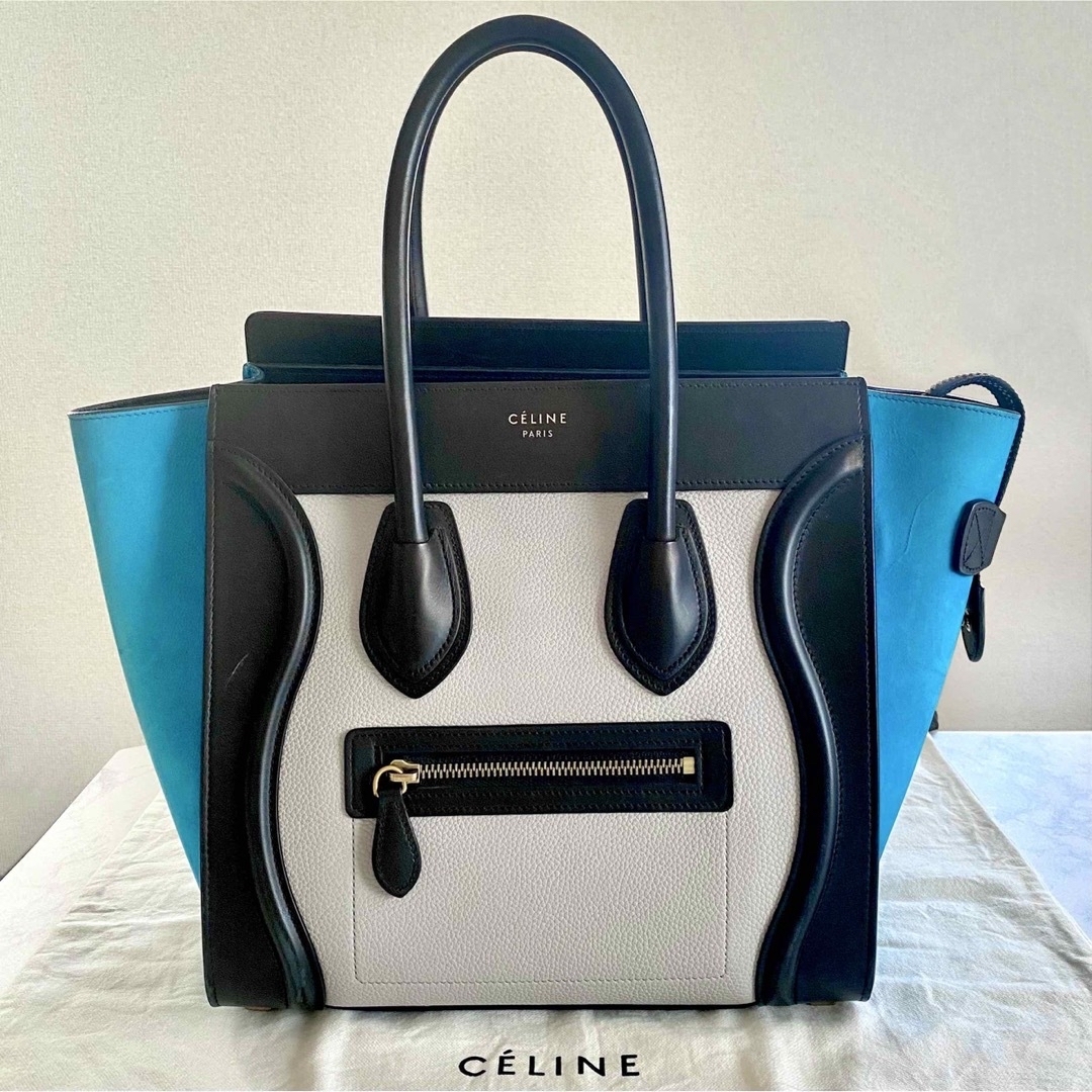 celine(セリーヌ)の✿CELINE✿ラゲージ マイクロショッパー トリコロール レディースのバッグ(ハンドバッグ)の商品写真