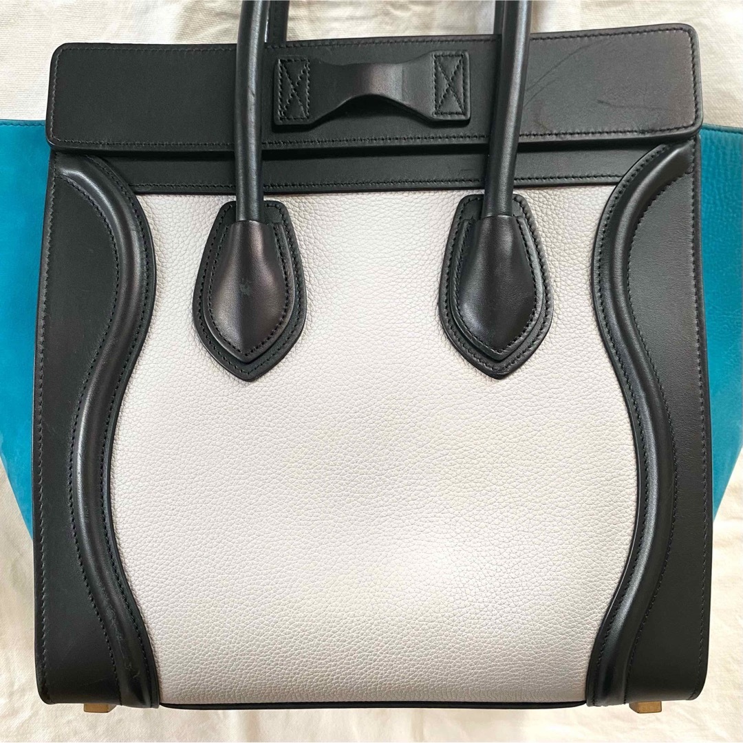 celine(セリーヌ)の✿CELINE✿ラゲージ マイクロショッパー トリコロール レディースのバッグ(ハンドバッグ)の商品写真