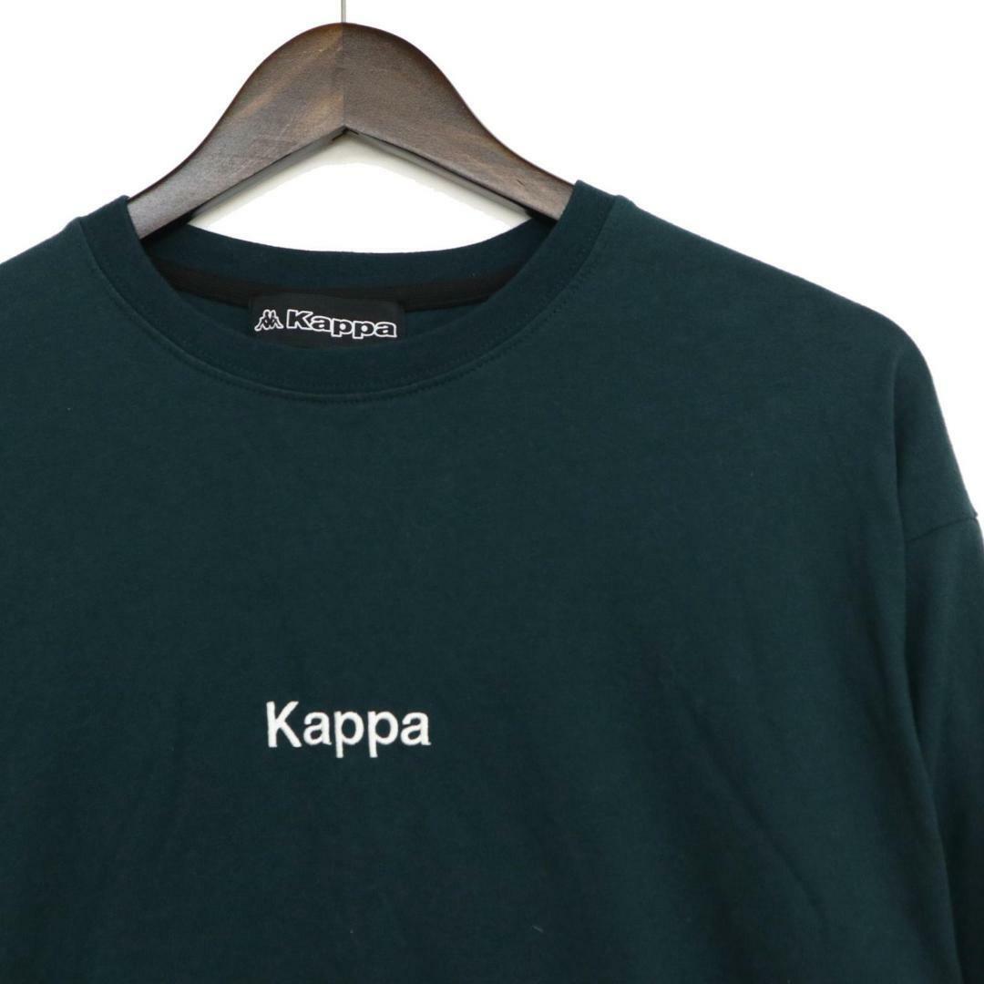 Kappa(カッパ)のカッパ　ビッグシルエットロンT　グリーン　L　F00053 メンズのトップス(Tシャツ/カットソー(七分/長袖))の商品写真