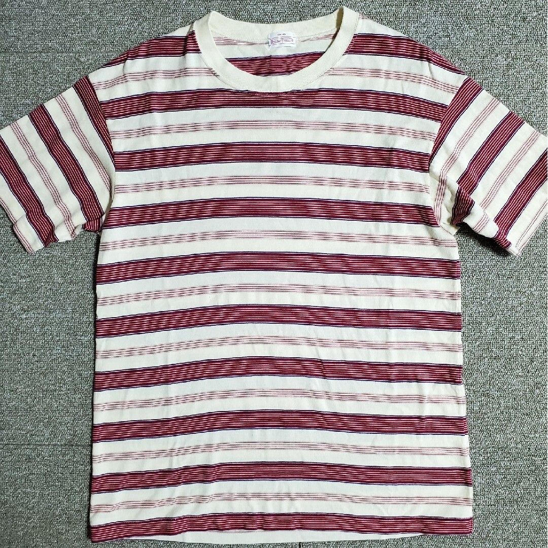 TENDERLOIN(テンダーロイン)のTimeworn ブッチャープロダクツ ATLAST ボーダーTシャツ 40 メンズのトップス(Tシャツ/カットソー(半袖/袖なし))の商品写真