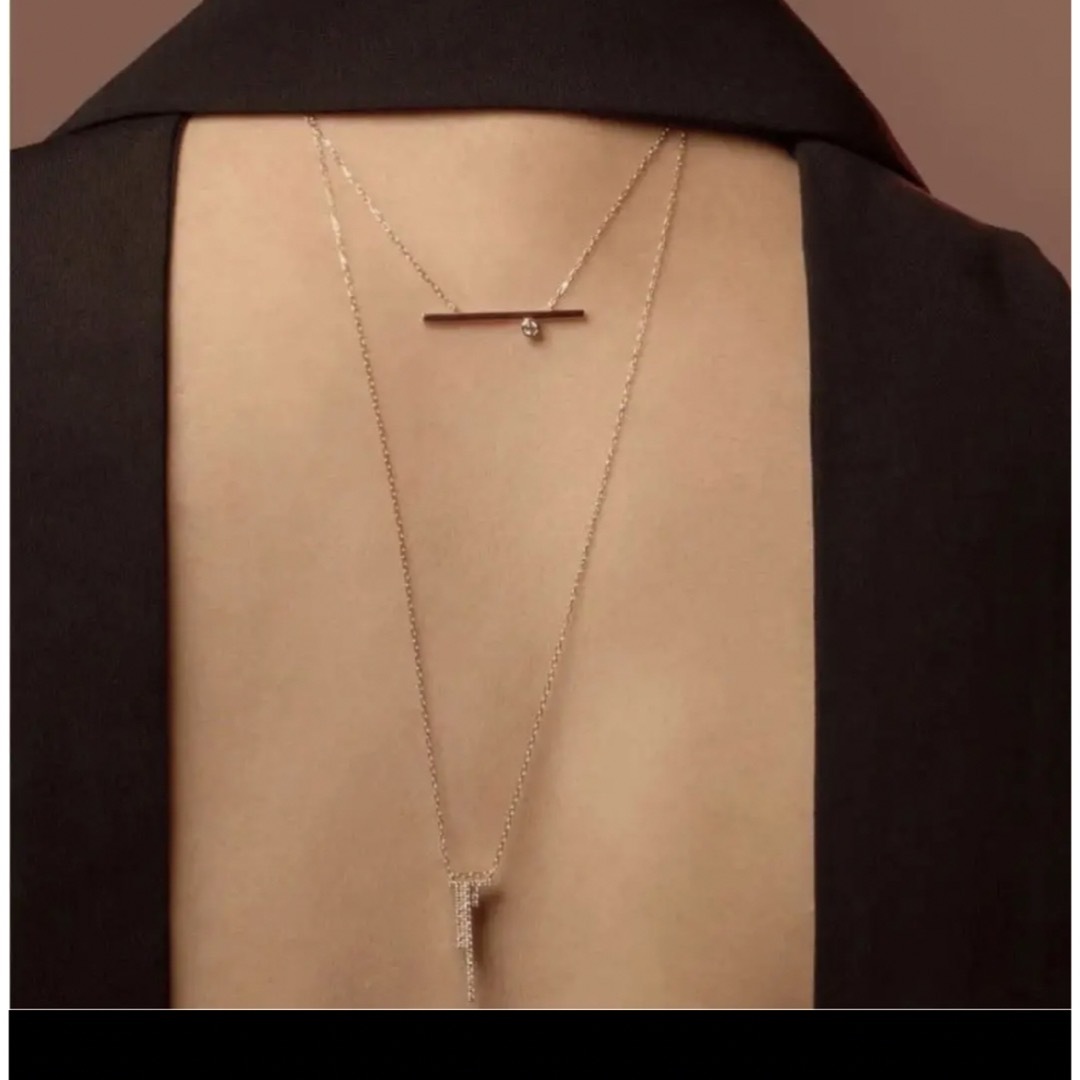 美品 ヒロタカの一粒ダイヤモンドバーネックレス | makprogres.com.mk
