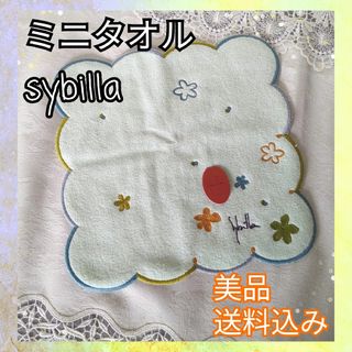 シビラ(Sybilla)の未使用品♪sybilla シビラ ミニタオル ミニハンカチ 刺繍 コットン(ハンカチ)