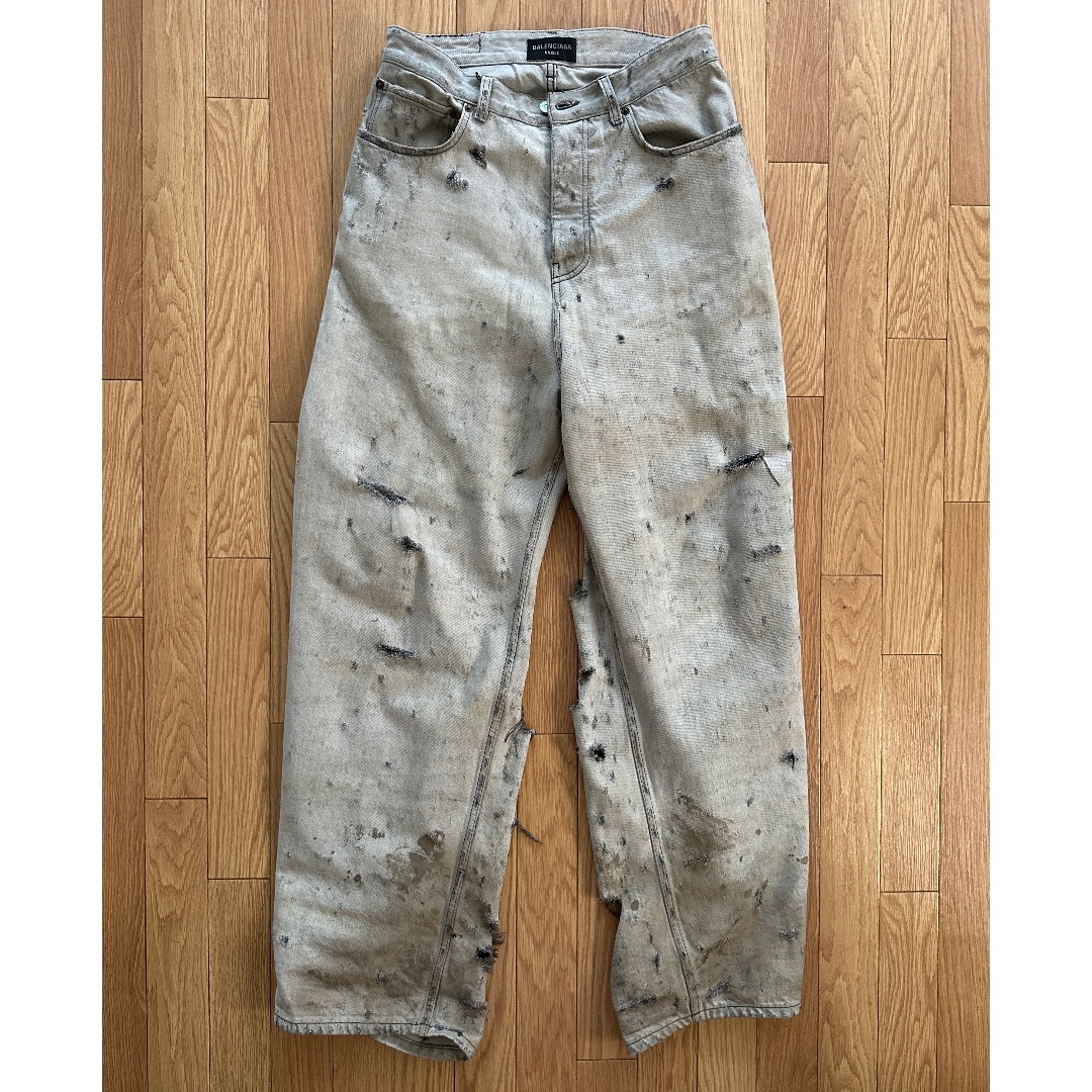 BALENCIAGA - BALENCIAGA SUPER DESTROYED BAGGY DENIMの通販 by BALENCIAGA - BALENCIAGA SUPER DESTROYED BAGGY DENIMの通販 by
