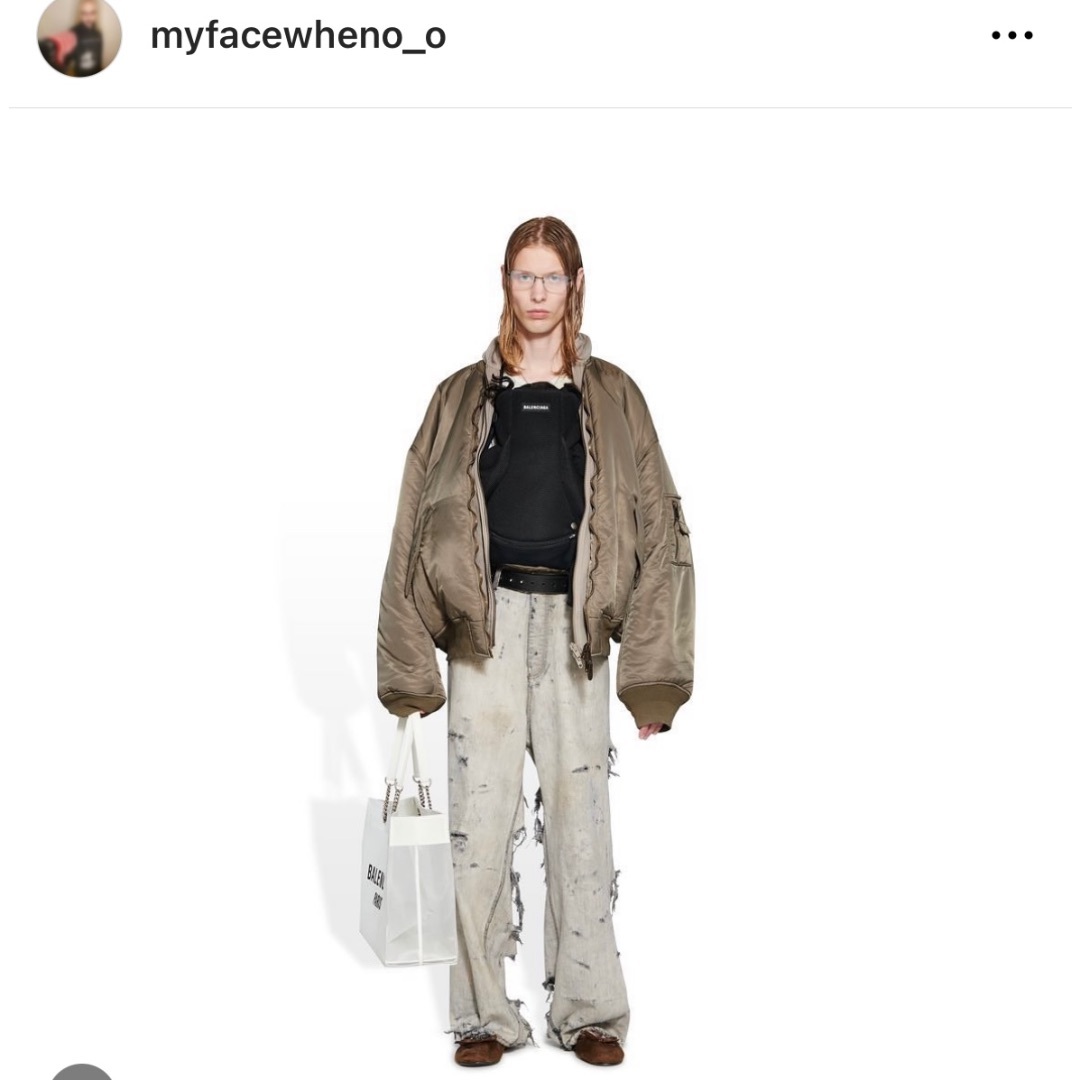 Balenciaga(バレンシアガ)のBALENCIAGA SUPER DESTROYED BAGGY DENIM メンズのパンツ(デニム/ジーンズ)の商品写真