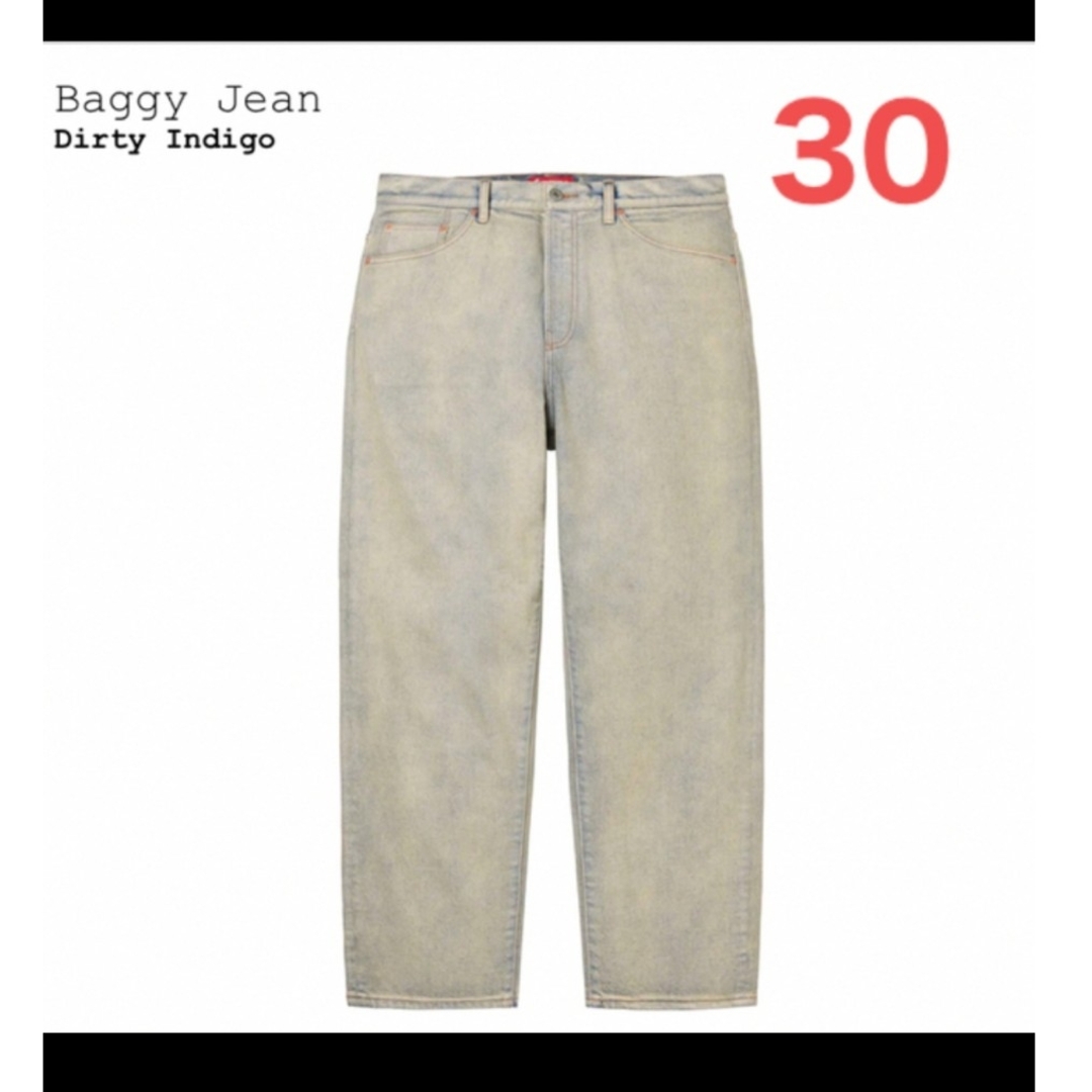 Supreme Baggy Jean Dirty Indigo 新品 - デニム/ジーンズ