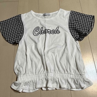 袖シフォン　Tシャツ　150-160(Tシャツ/カットソー)
