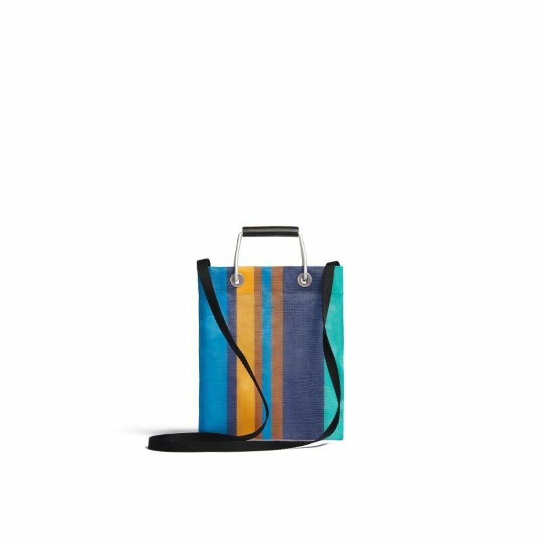 MARNI MARKET ストライプミニショルダーバッグ ナルシスブルー