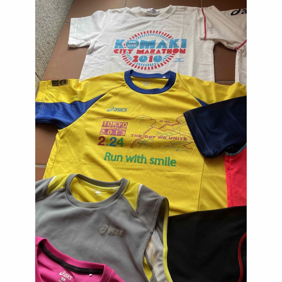 asics(アシックス)のアシックス　チャンピオン　マラソン　Tシャツ　セット メンズのトップス(Tシャツ/カットソー(半袖/袖なし))の商品写真