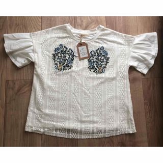 ソウルベリー(SOULBERRY)のタグ付き　ソウルベリー　レース花柄刺繍半袖カットソー　Tシャツ(Tシャツ(半袖/袖なし))