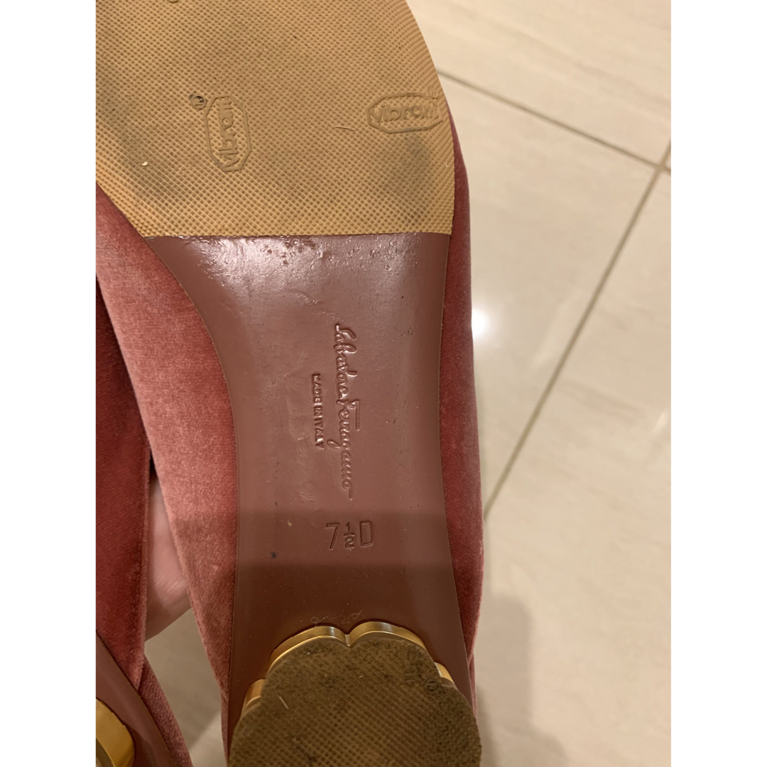 【美品】フェラガモの靴、24〜24.5cmスエード