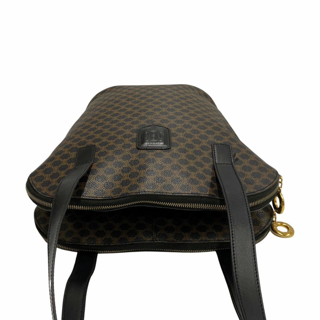 極 美品 CELINE セリーヌ マカダム ブラゾン トリオンフ ロゴ レザー